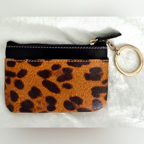 👑✅PRICE FIRM✅ Dooney & Bourke Leopard Print Keychain Wallet Pouch. Super Rare!🔥 - Picture 4 of 16